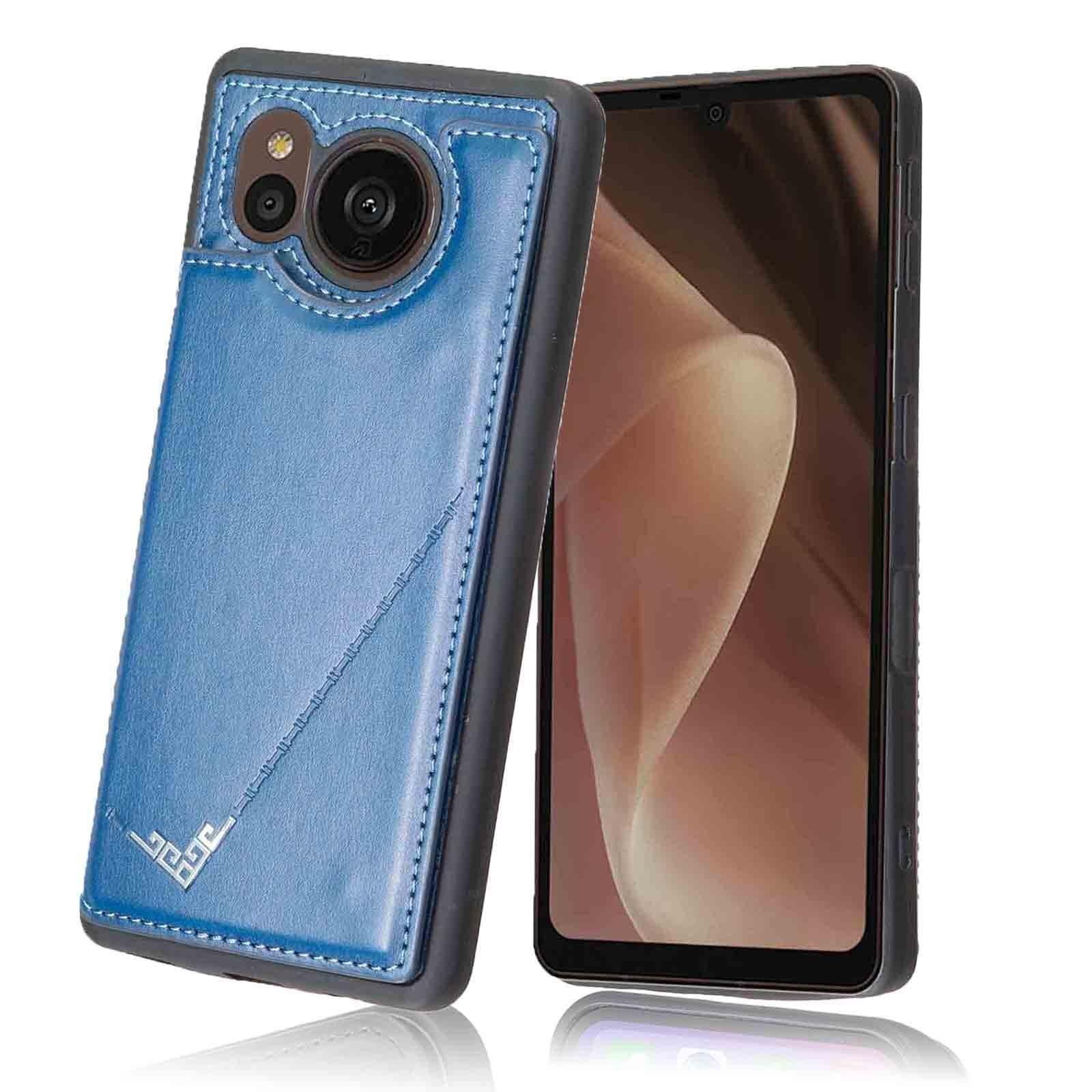 [ネイビーブルー/5_SHARP AQUOS sense7 / docomo SH-53C / au SHG10]【Viesa】背面カバー ケース手帳型 AQUOS sense7/SH-53C/SHG10 対応