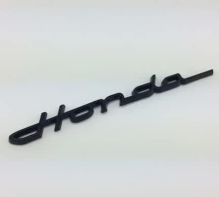 Honda クラシック エンブレム ブラック 筆記体 215mm×23mm ホンダ モンキー ゴリラ エイプ シャリー ダックス ディオ ズーマー リトルカ